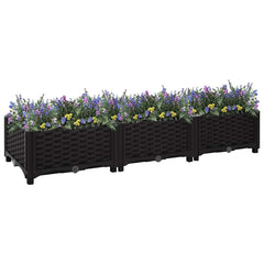 316528 vidaXL Raised Bed 120x40x23 cm Polypropylene 1