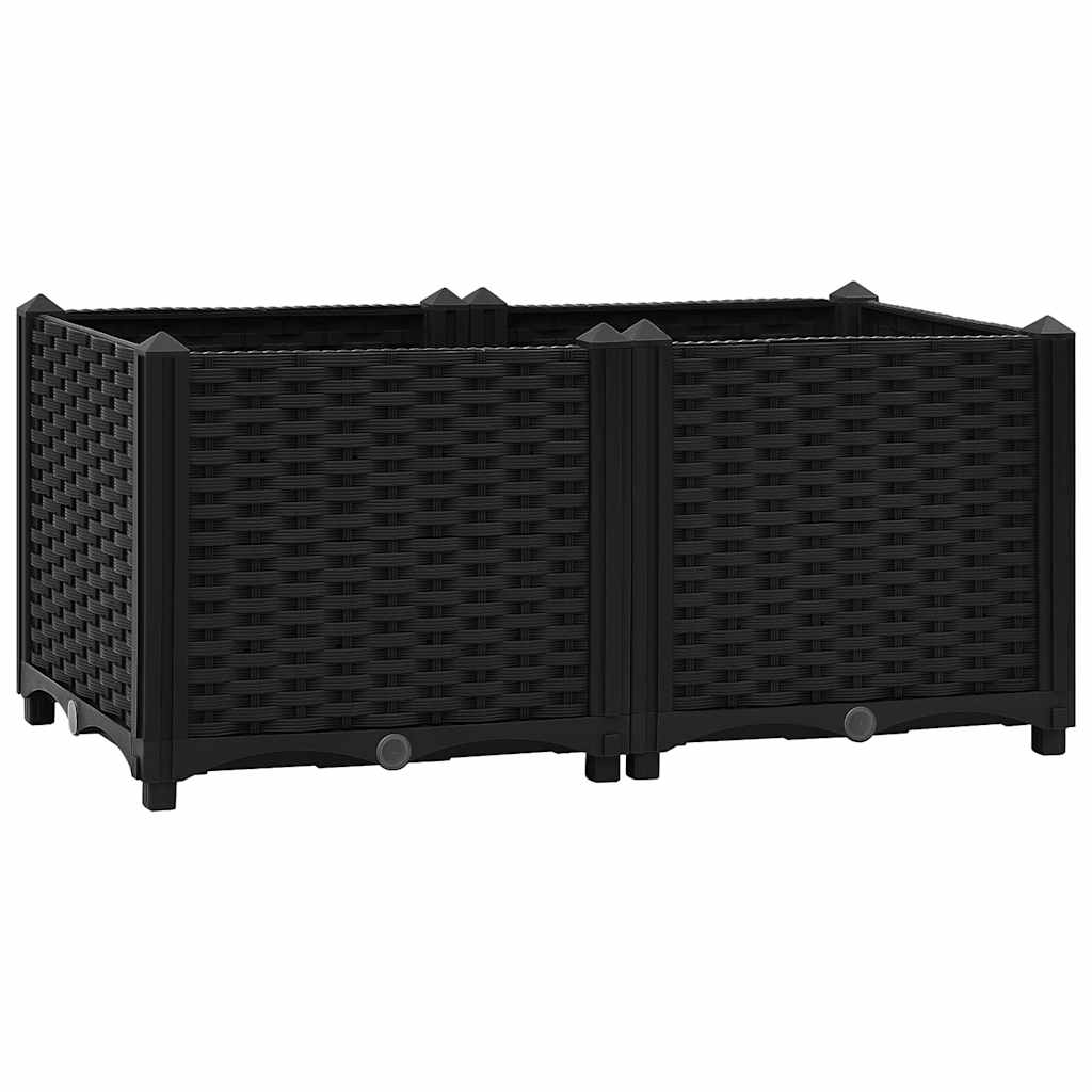 316531 vidaXL Raised Bed 80x40x38 cm Polypropylene 2
