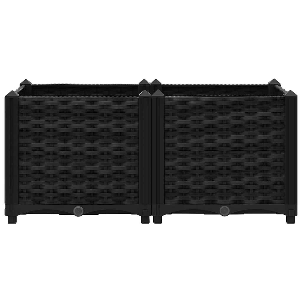 316531 vidaXL Raised Bed 80x40x38 cm Polypropylene 3