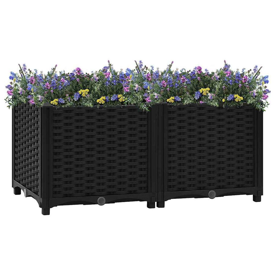 316531 vidaXL Raised Bed 80x40x38 cm Polypropylene 1