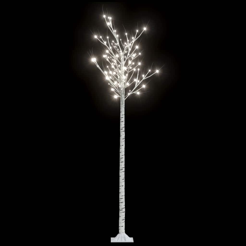 vidaXL Christmas Tree | White | Plastic | 2.2 metres tall | Christmas Tree 2