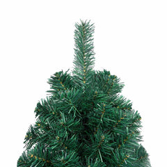 vidaXL Artificial Half Pre-lit Christmas Tree with Ball Set Green 240 cm 6