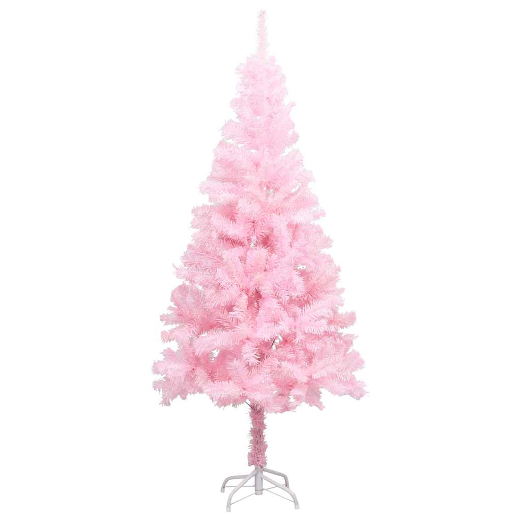 Christmas Tree PVC 150 cm Pink with 150 LEDs&rose gold balls
