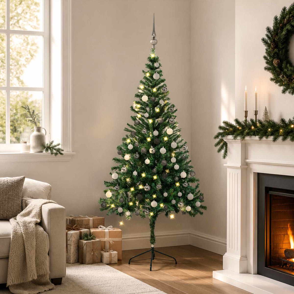 vidaXL Christmas Tree PVC 180 cm Green