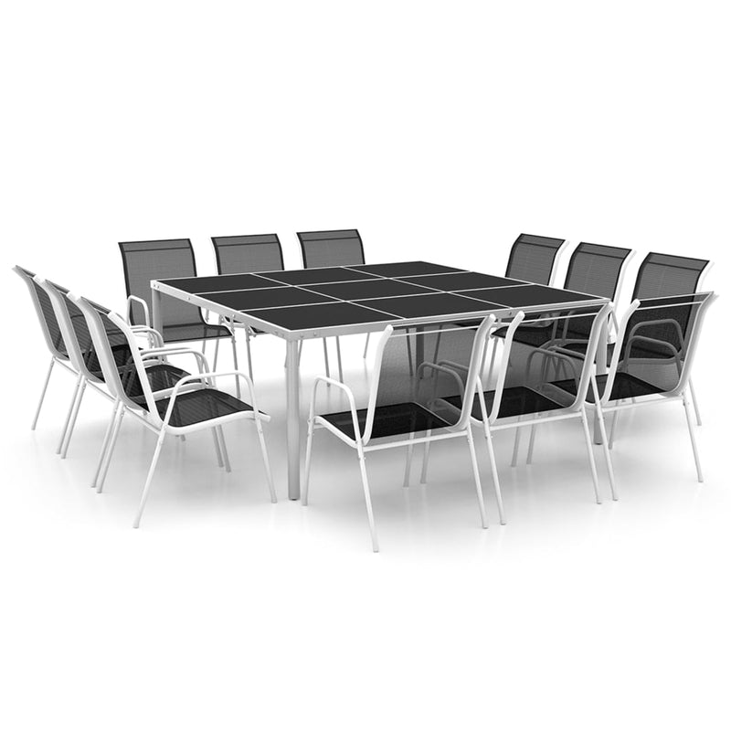 13 Piece Outdoor Dining Set Steel