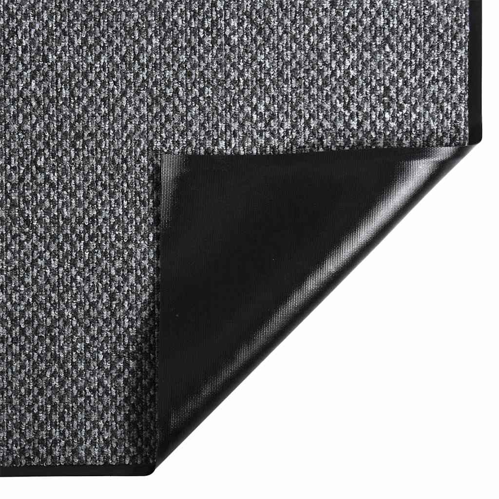 vidaXL Doormat | Grey | Polypropylene | 90x150 cm | Doormat | Rectangular 3