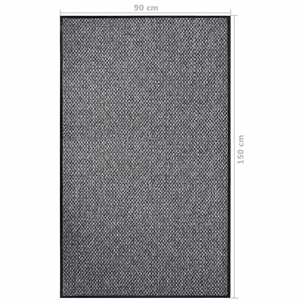 vidaXL Doormat | Grey | Polypropylene | 90x150 cm | Doormat | Rectangular 6