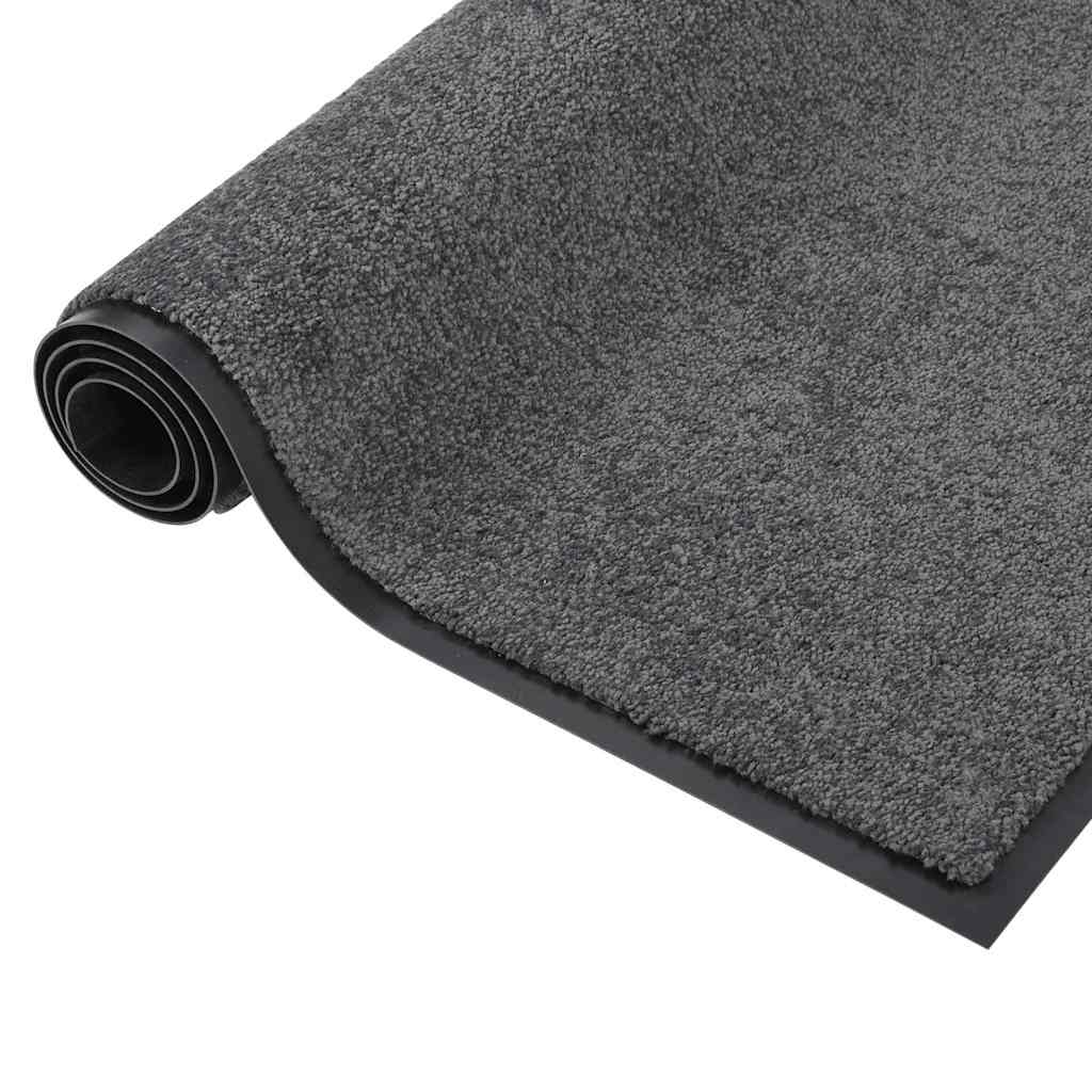 vidaXL Doormat | Anthracite | 100% Polypropylene | 80 x 120 cm | Non-slip 2