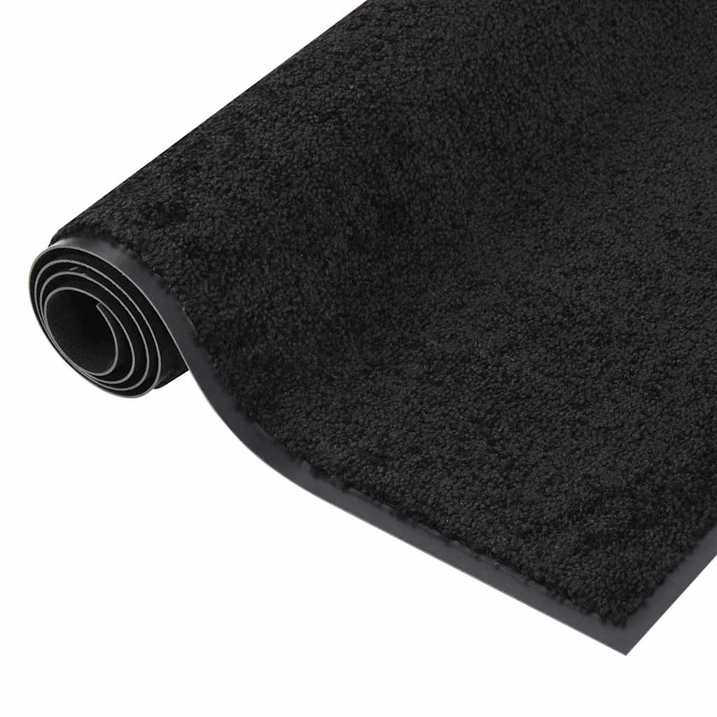vidaXL Doormat | Black | 100% PP Twisted Heatset | 80x120 cm | Doormat 2