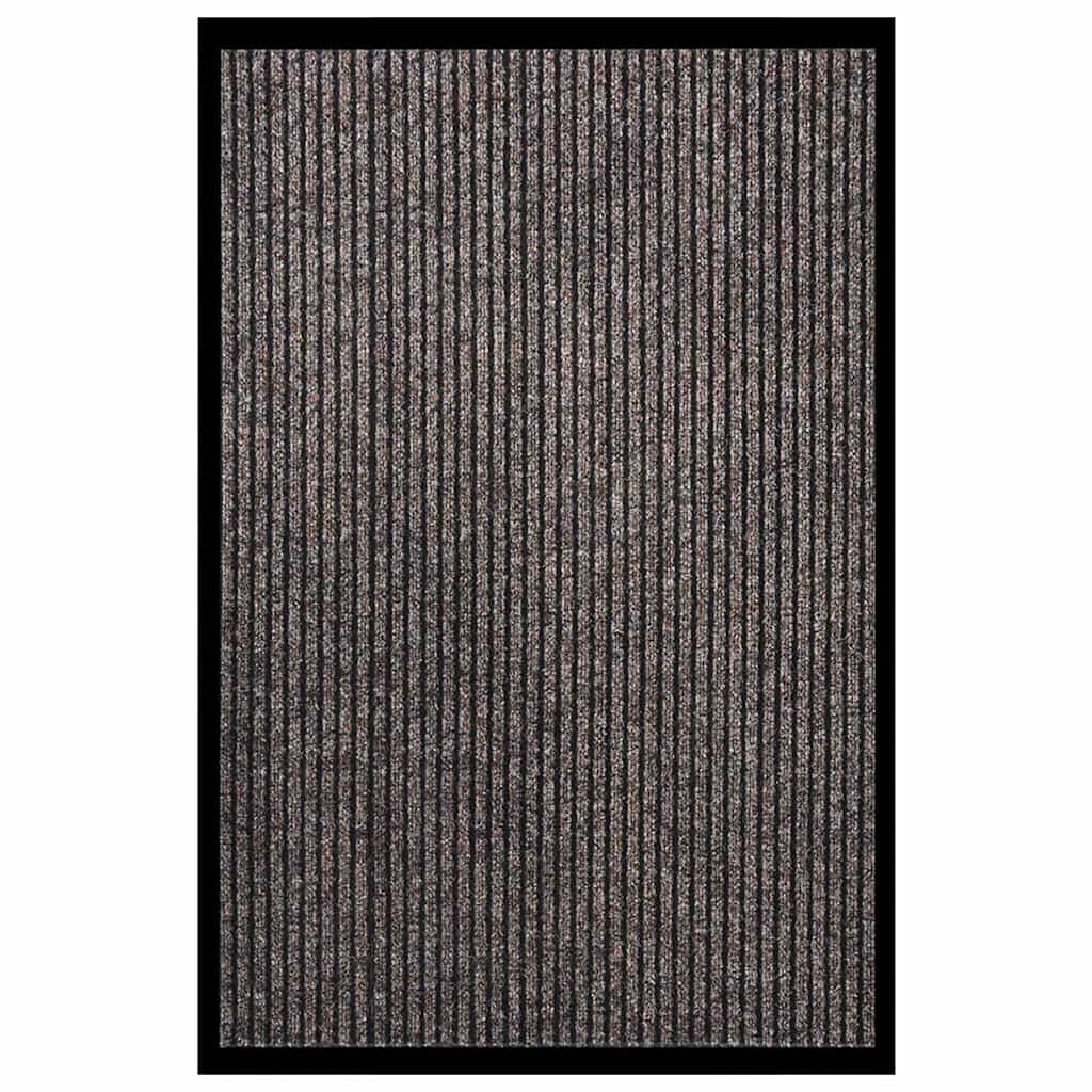 vidaXL Doormat | Striped beige | Polypropylene, Vinyl | 80 x 120 cm | Non-slip 1