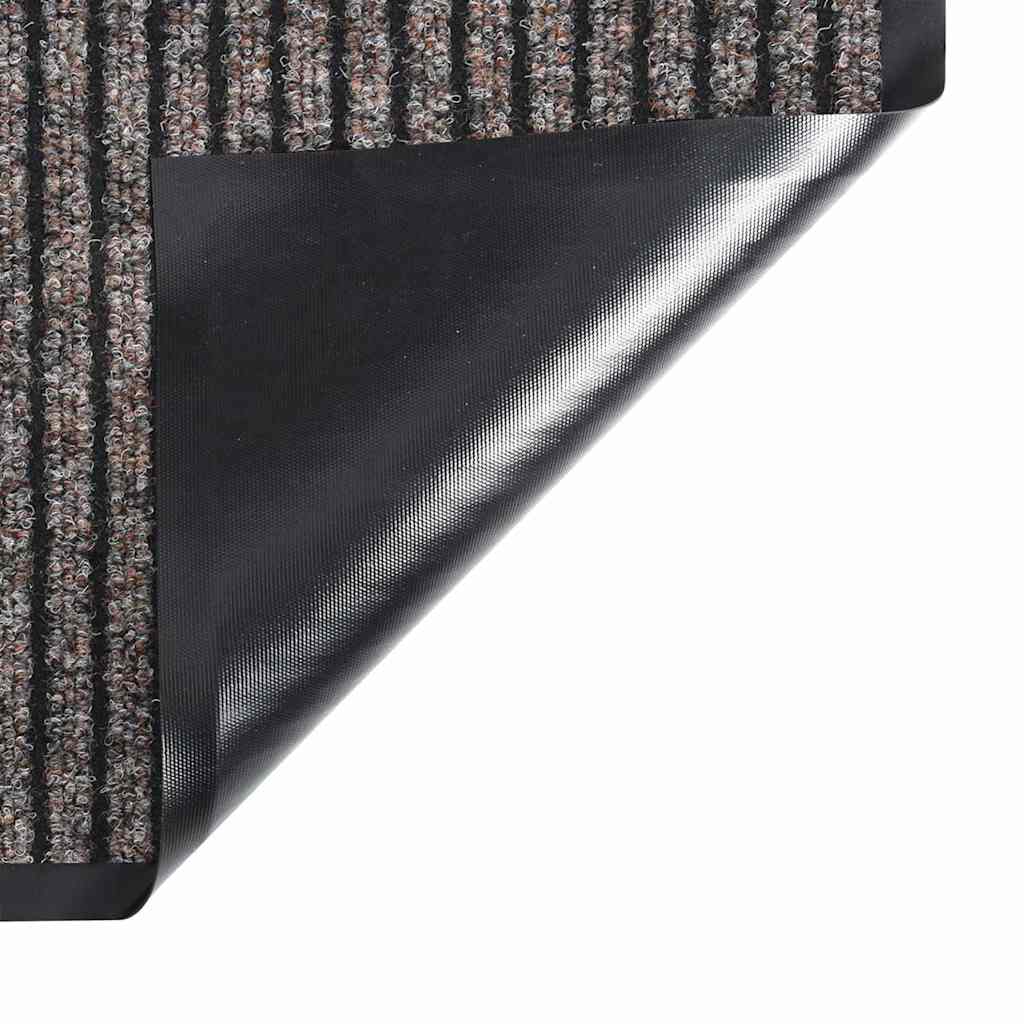 vidaXL Doormat | Striped beige | Polypropylene, Vinyl | 80 x 120 cm | Non-slip 3