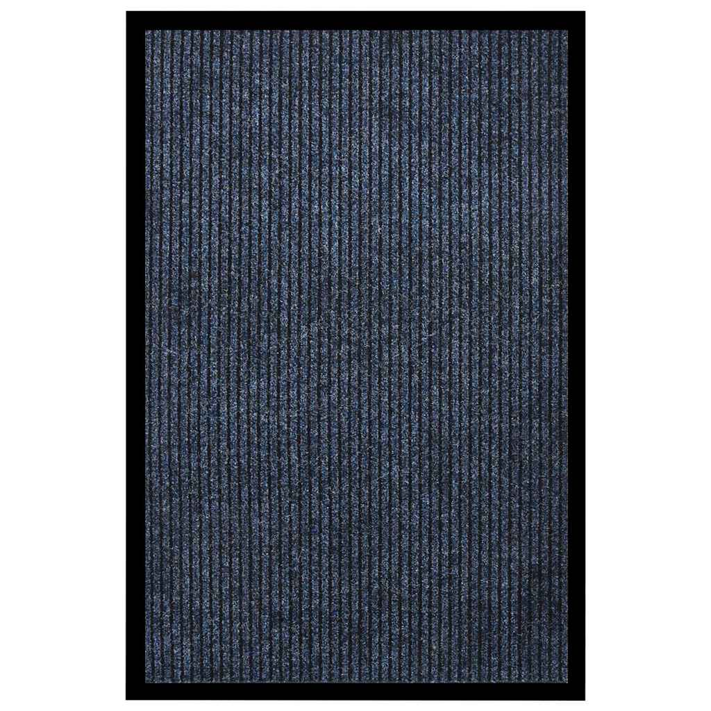 vidaXL Doormat | Striped Blue | 100% Polypropylene, Vinyl | 80 x 120 cm 1