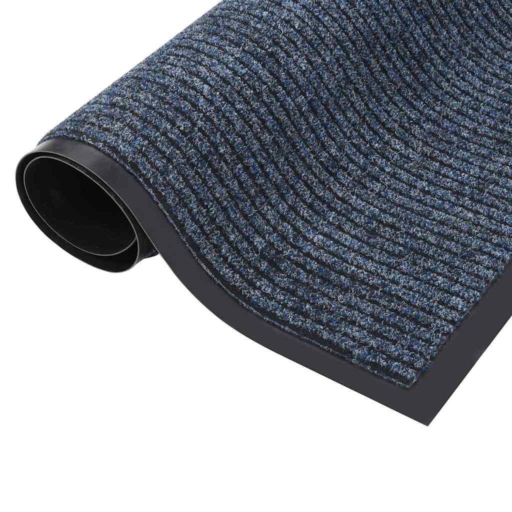 vidaXL Doormat | Striped Blue | 100% Polypropylene, Vinyl | 80 x 120 cm 2