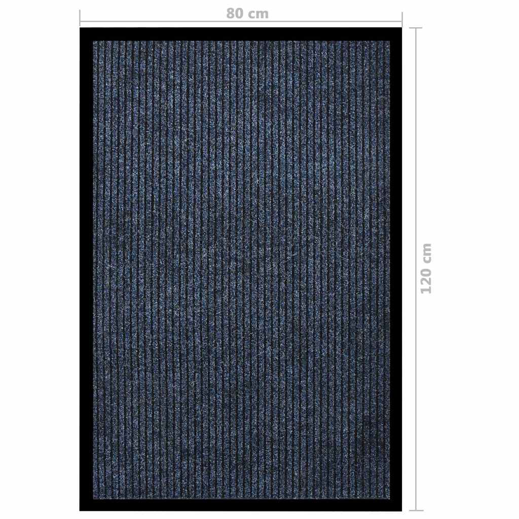 vidaXL Doormat | Striped Blue | 100% Polypropylene, Vinyl | 80 x 120 cm 6
