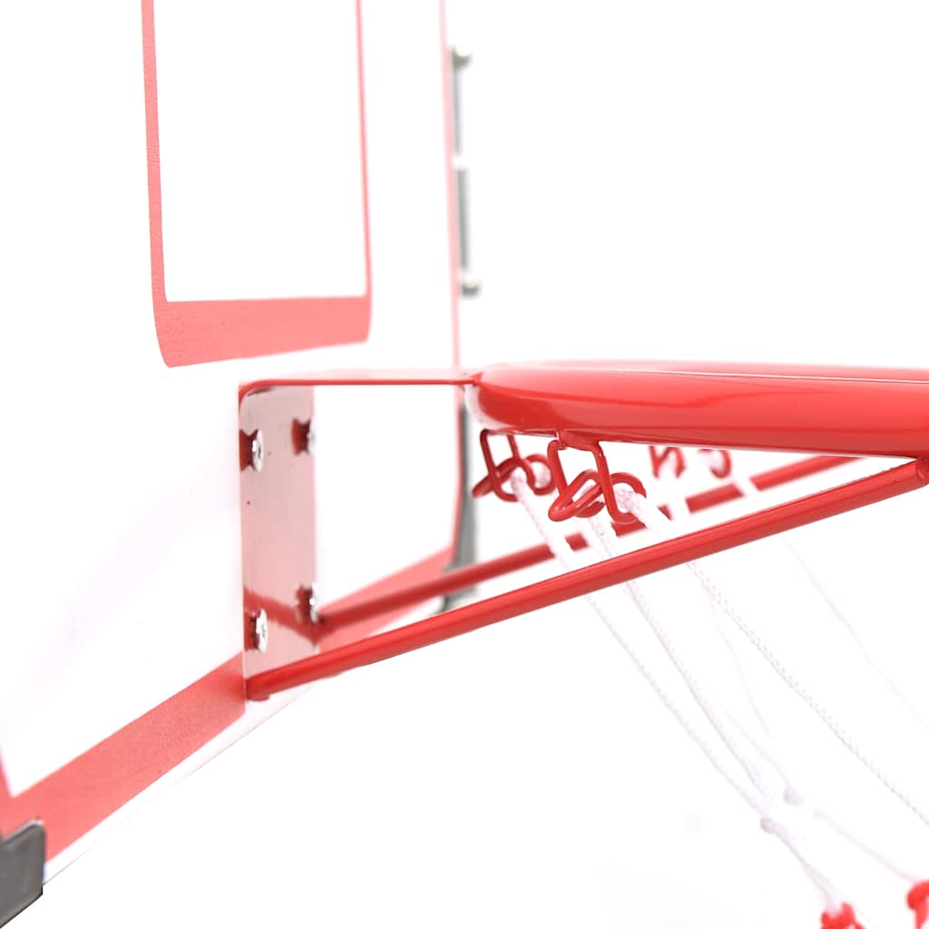 vidaXL Five Piece Wall Mounted Basketball Backboard Set 4