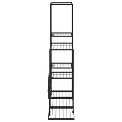 vidaXL Flower Stand 94.5x25x88 cm Black Metal 6
