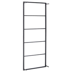 vidaXL Towel Rack | Black | Steel | Standard | Towel Rack | Rectangular 4