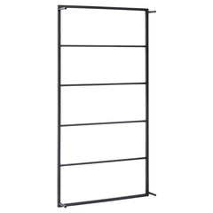 vidaXL Towel Rack | Black | Steel | 116 cm x 60 cm x 10 cm | Towel Rack 4