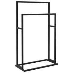 vidaXL Towel Rack | Black | Iron | 48x24x78.5 cm | Towel Rack | Rectangular 2