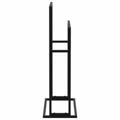 vidaXL Towel Rack | Black | Iron | 48x24x78.5 cm | Towel Rack | Rectangular 5