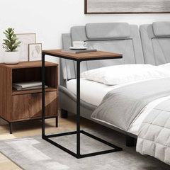 vidaXL Side Table | Black | Engineered wood, iron | 55x35x66 cm | Durable 3