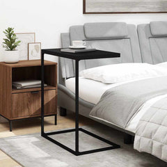 vidaXL Side Table Black 55x35x66 cm Engineered Wood 3