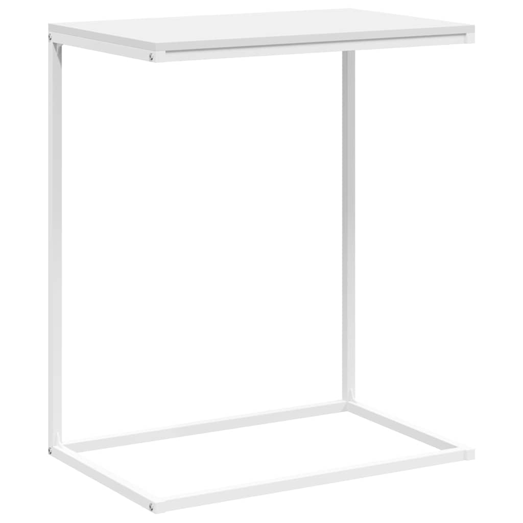 vidaXL Side Table | White | Engineered Wood, Iron | Compact | Durable 2