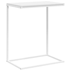 vidaXL Side Table | White | Engineered Wood, Iron | Compact | Durable 2