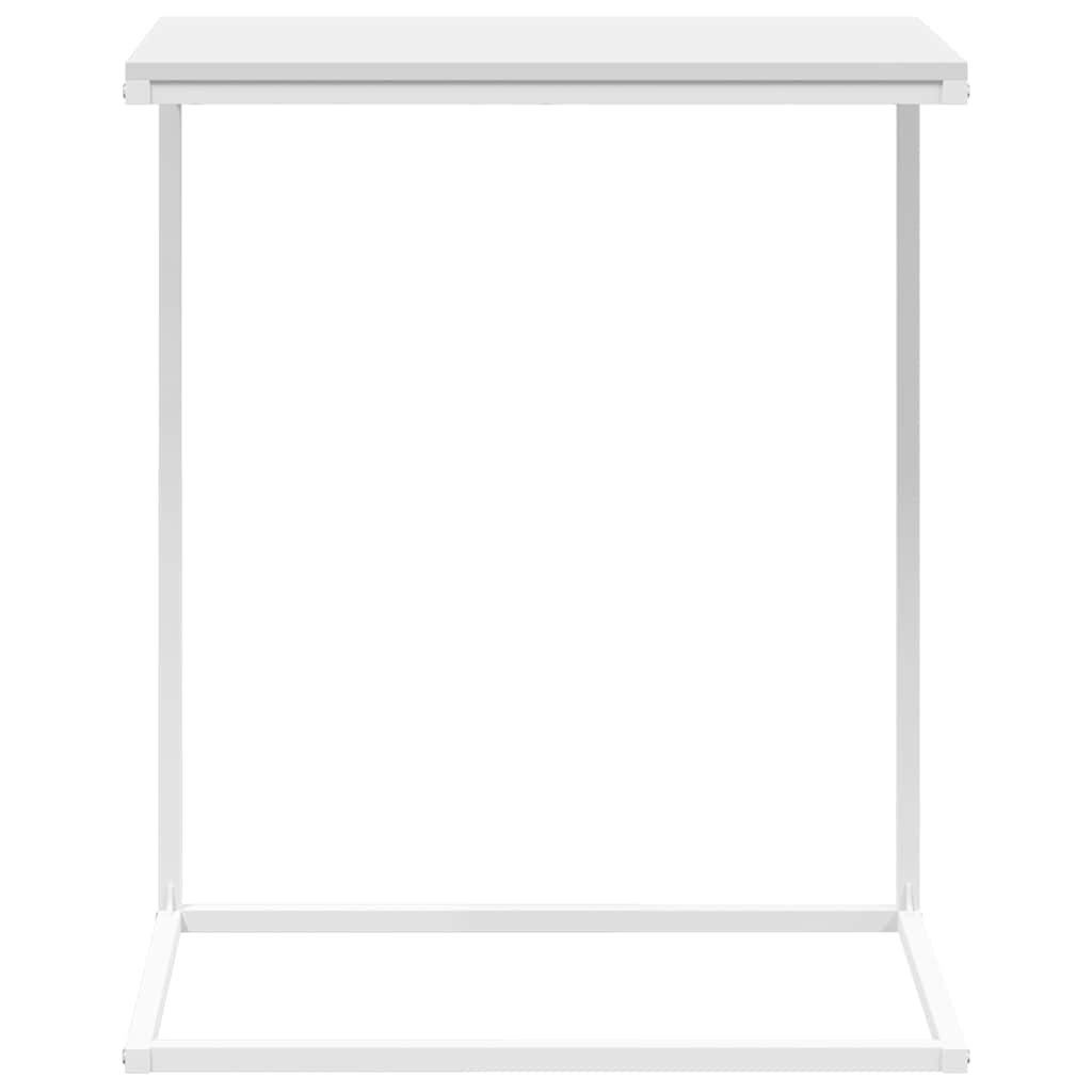 vidaXL Side Table | White | Engineered Wood, Iron | Compact | Durable 4