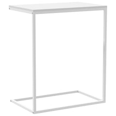 vidaXL Side Table | White | Engineered Wood, Iron | Compact | Durable 6