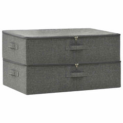 vidaXL Storage Box |  Set of 2 | Anthracite 2