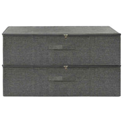 vidaXL Storage Box |  Set of 2 | Anthracite 3