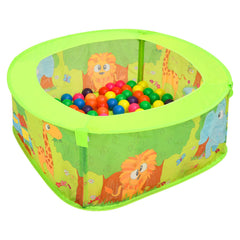 vidaXL Ball Pool with 50 Balls for Kids 75x75x32 cm 1