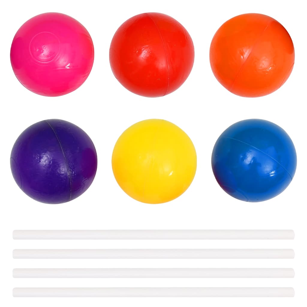 vidaXL Ball Pool with 50 Balls for Kids 75x75x32 cm 5