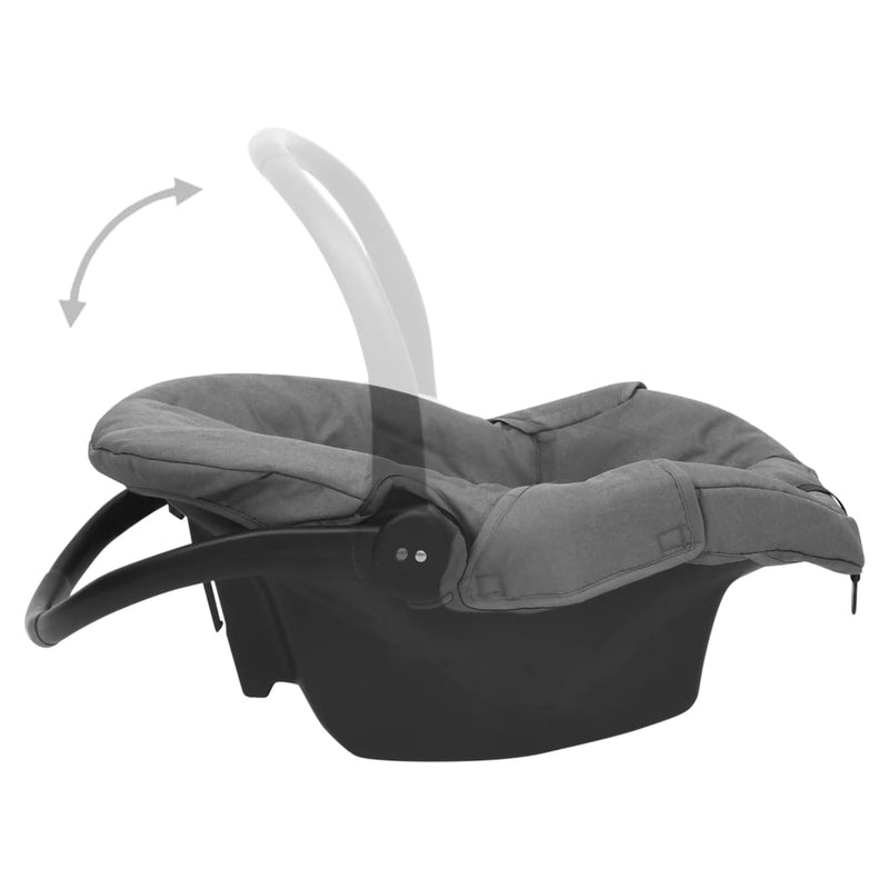 Baby Car Seat Light Grey 42x65x57 cm