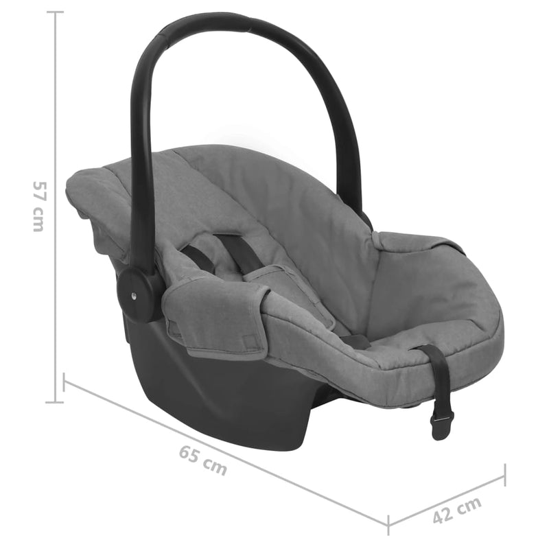 Baby Car Seat Light Grey 42x65x57 cm