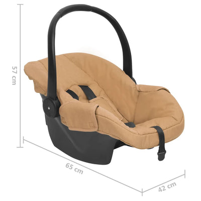 Baby Car Seat Taupe 42x65x57 cm