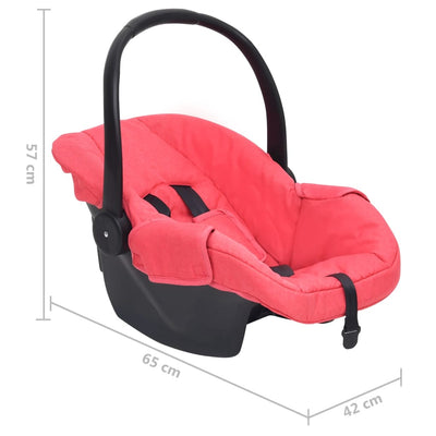 Baby Car Seat Red 42x65x57 cm