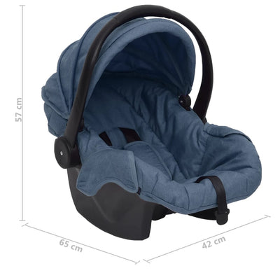 Baby Car Seat Navy Blue 42x65x57 cm