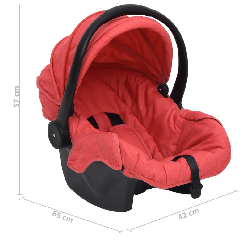 Baby Car Seat Red 42x65x57 cm