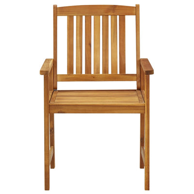 Garden Chairs 6 pcs Solid Acacia Wood