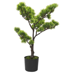 Artificial Pinus Bonsai with Pot Green Dark green