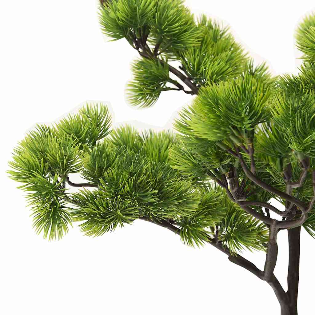 Artificial Pinus Bonsai with Pot Green Dark green