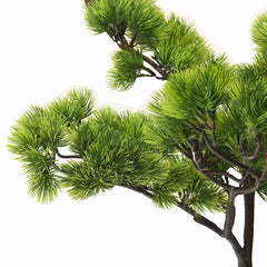 Artificial Pinus Bonsai with Pot Green Dark green