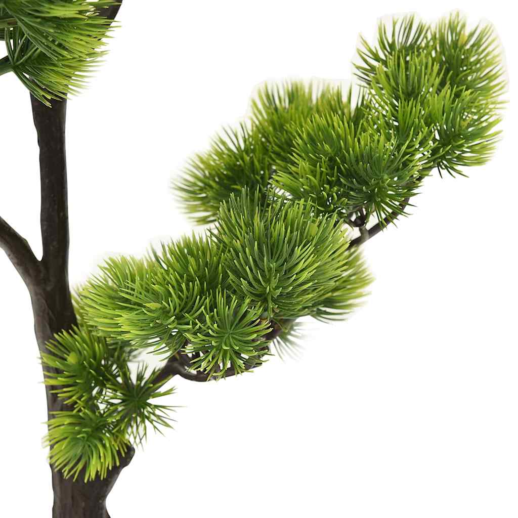 Artificial Pinus Bonsai with Pot Green Dark green