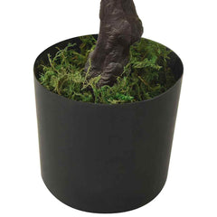 Artificial Pinus Bonsai with Pot Green Dark green