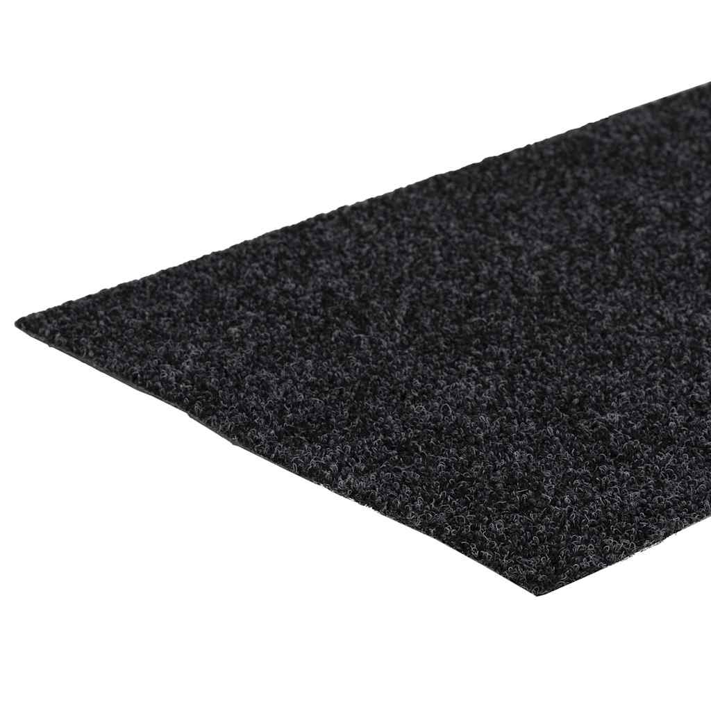 vidaXL Stair Mat | Set of 15 | Grey | Needle-punched fabric (100% polypropylene) 6