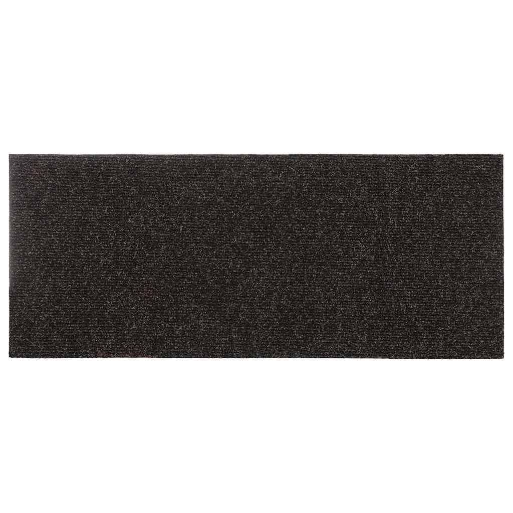 vidaXL Stair Mat | Set of 15 | Dark Brown 5