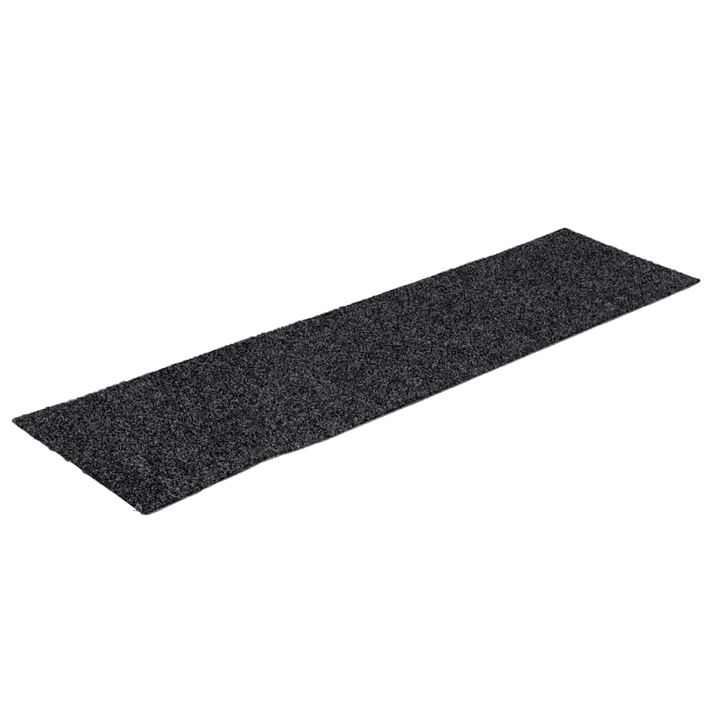 vidaXL Stair Mat | Set of 15 | Grey | 100% Polypropylene | 76 x 20 cm 3