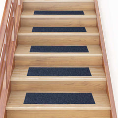 vidaXL Stair Mat |  Set of 15 | Grey blue 1
